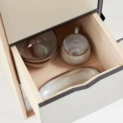 S5 Highboard Fronten weiß