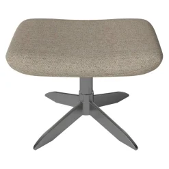 Saga Hocker Gestell satin