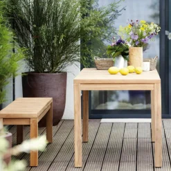 Samoa Teakholz Gartenset mit Bank