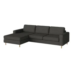 Scandinavia 3-Sitzer Sofa mit Chaise Longue links