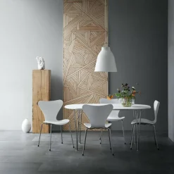 Serie 7™ Stuhl gefärbte Esche Gestell Verchromt 4er Set