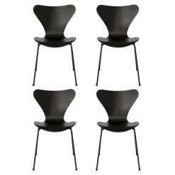 Serie 7™ Stuhl gefärbte Esche Monochrom 4er Set