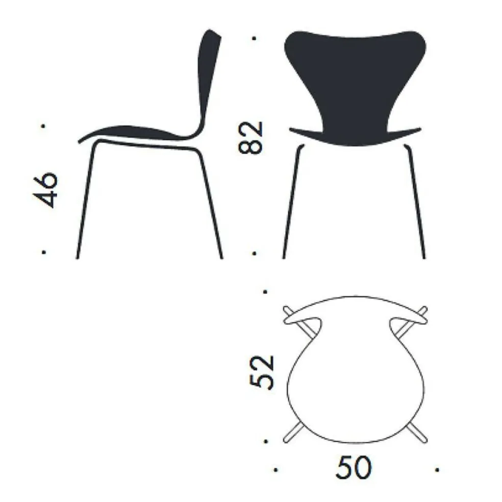 Serie 7™ Stuhl lackiert 4er Set
