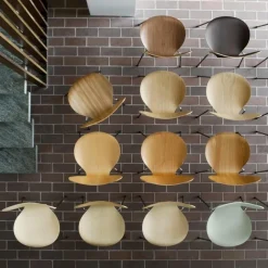 Serie 7™ Stuhl Naturfurnier 4er Set