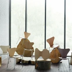 Serie 7™ Stuhl Naturfurnier 4er Set