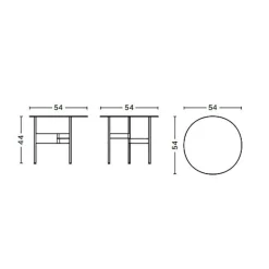 Shim Beistelltisch Ø 54cm
