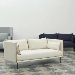 Silhouette 2 Sitzer Sofa Füße Stahl