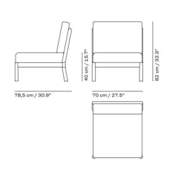 Skagerak Tradition Outdoor Sofa Mittelmodul