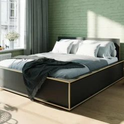 Spaze Doppelbett mit hohem Kopfteil 180x200cm