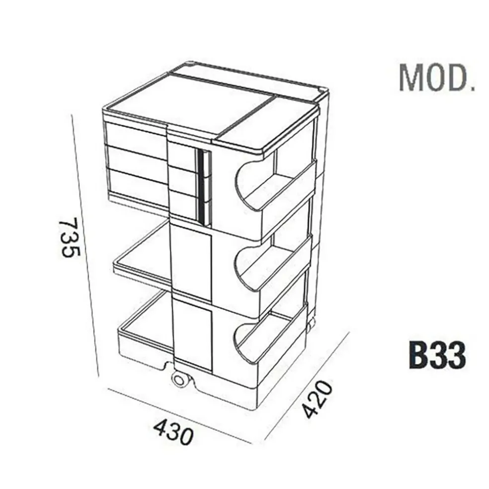 Special Edition Boby 3/3 Rollcontainer M