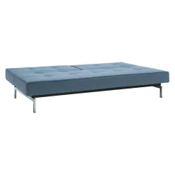 Splitback Schlafsofa Chrom 210x89cm
