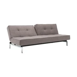 Splitback Schlafsofa Chrom 210x89cm