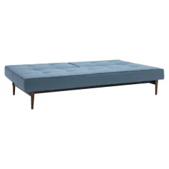 Splitback Styletto Schlafsofa Holz dunkel 210x91cm
