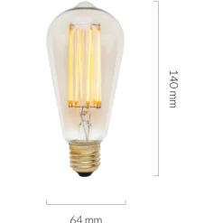 Squirrel Cage LED E27 BIRNE FILAMENT 360° 3W =><noscript><img width=
