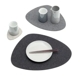 Stone Glasuntersetzer 4er Set 15x13cm