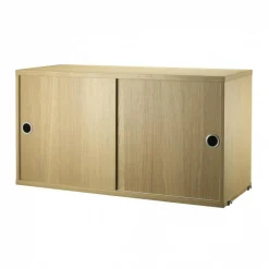 String System Hängeschrank mit Schiebetüren Tiefe 30cm