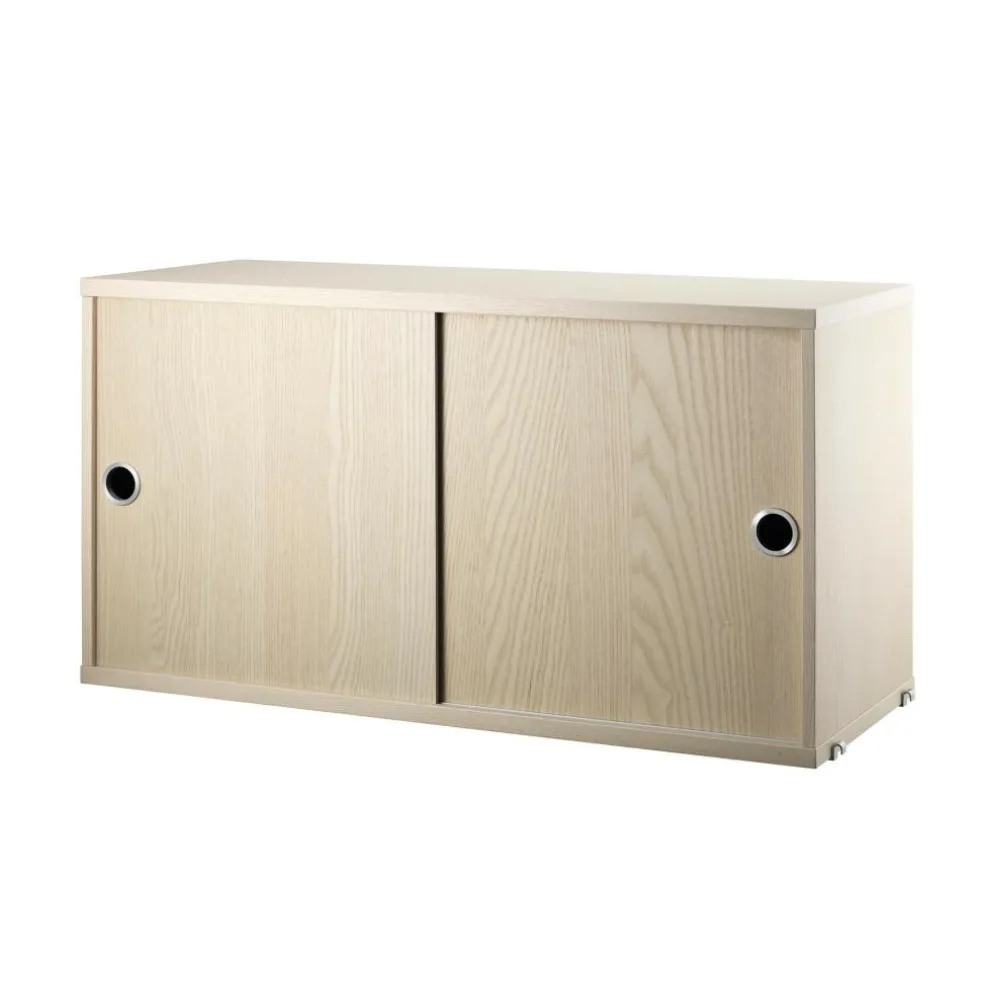String System Hängeschrank mit Schiebetüren Tiefe 30cm