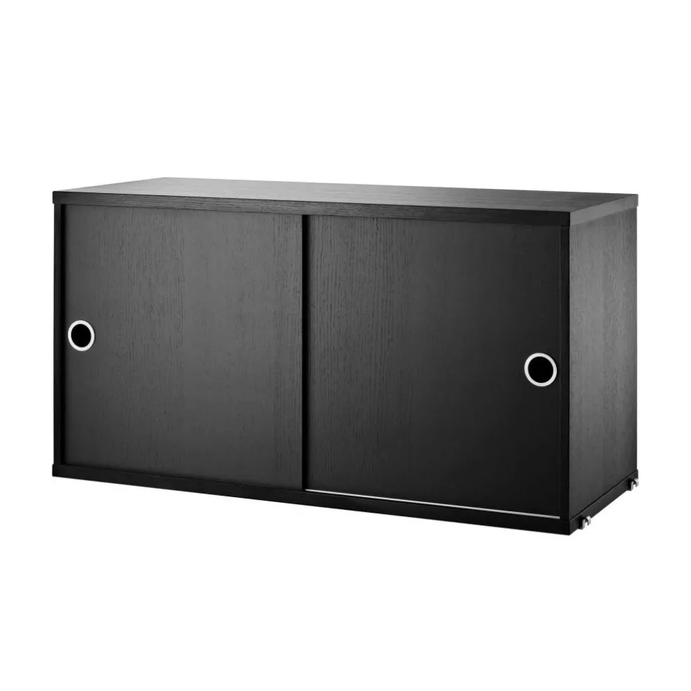 String System Hängeschrank mit Schiebetüren Tiefe 30cm