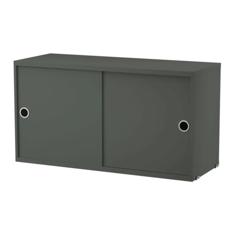 String System Hängeschrank mit Schiebetüren Tiefe 30cm