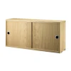 String System Hängeschrank mit Schiebetüren Tiefe 20cm