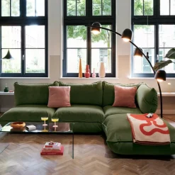 Sumo Ecksofa links/rechts Samt