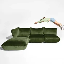 Sumo Ecksofa links/rechts Samt