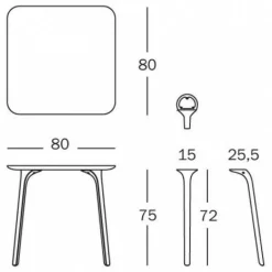 Table First Tisch Rechteckig