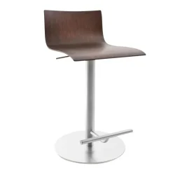 Thin S24 Barhocker Sitzfläche Eiche 54-79cm