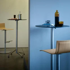 Thin S24 Barhocker Sitzfläche Leder 54-79cm