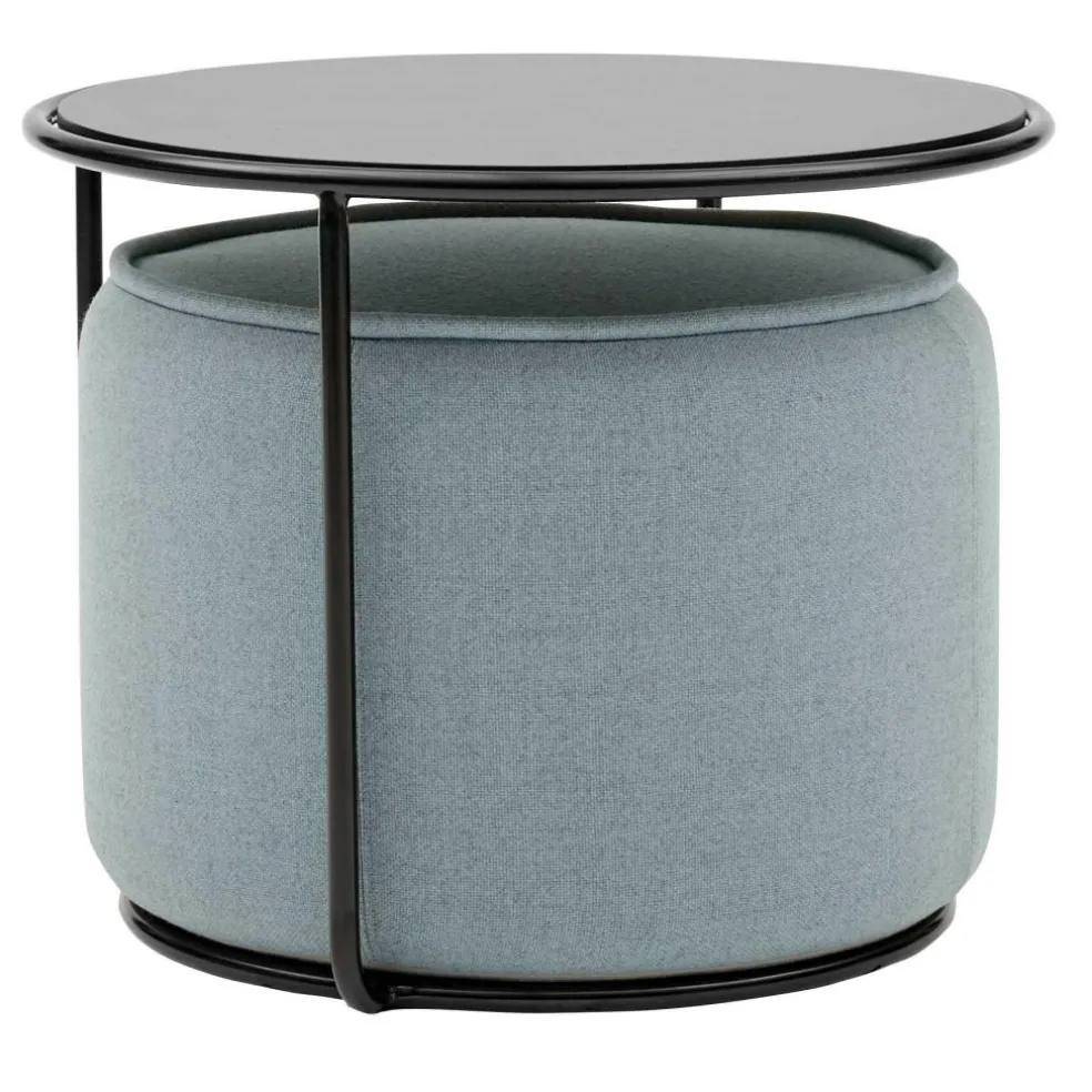 Tom Hocker/Pouf mit Beistelltisch