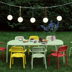 Toní Gartentisch + Gartenarmlehnstuhl