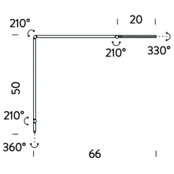 Untitled Linear LED Schreibtischleuchte mit Klemme