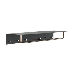 Unu Wandgarderobe mit 6 Haken & Stange
