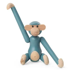Vintage Holzfigur Affe mini Buche