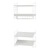 Wandgarderobe mit Schuhregal klein