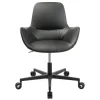 W-Club Sessel Leder Rollengestell
