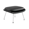 Womb Relax Ottoman / Hocker Gestell verchromt Leder