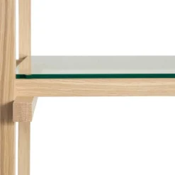Woody Column Regal Glas niedrig