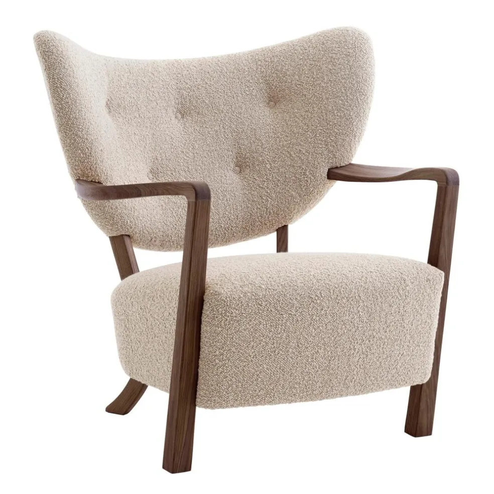 Wulff ATD2 Lounge Chair Gestell Walnuss