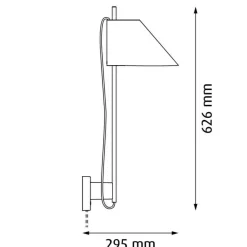 Yuh LED Wandleuchte Messing