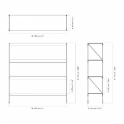 Zet Storing System Regal H 158cm
